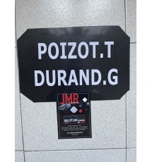 Plaque pour pilote et copilote sur mesure