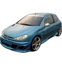 FIBER FRONT BUMPER FOR PEUGEOT 206 RS